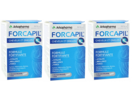 Sale! 3 PCS of FORCAPIL, effective nutritional supplement for hair, nails and skin N60